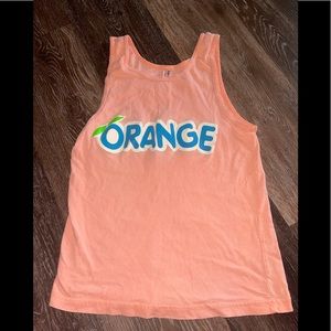 Stingrays orange tank top